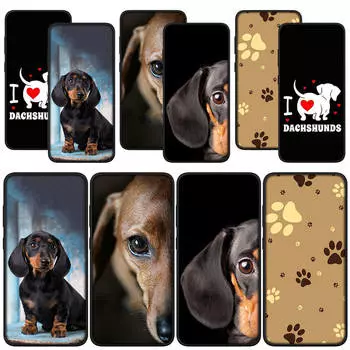 для Samsung Galaxy S24 S23 S20 FE iPhone 15 14 Xiaomi Redmi Note 13 12 11 Pro Max X 8 7 Plus 9 10 XR OPPO A15 Huawei чехол для телефона такса собака чехол for Samsung Galaxy A31 болюс