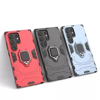 Для Samsung Galaxy S24 Ultra чехол Hard Armor Finger Ring Защитный бампер для Samsung Galaxy S22 S23 S24 Ultra 5G Чехол For S24 Ultra