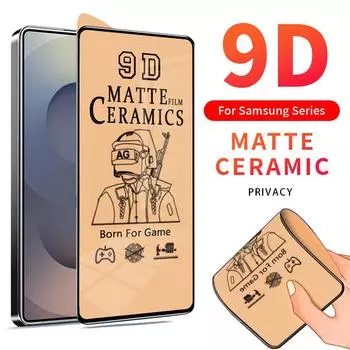 Для Samsung Galaxy S25 S24 S23 S22 S21 S20 S10 Plus Note 10 20 ультраматовая мягкая керамическая защитная пленка для экрана S10