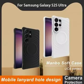 Для Samsung Galaxy S25 Ultra 5G чехол для телефона IMAK UC-6 матовый мягкий чехол Samsung S25 Ultra 5G чёрный