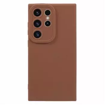 Для Samsung Galaxy S25 Ultra Чехол Матовый ТПУ Точный Вырез Чехол для Телефона Brown