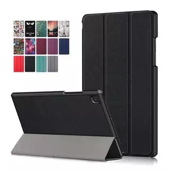 Для Samsung Galaxy Tab A7 10,4 дюйма (2020) SM-T500 SM-T505 Легкий тонкий чехол-футляр с подставкой-подставкой для планшета Защитный чехол чёрный