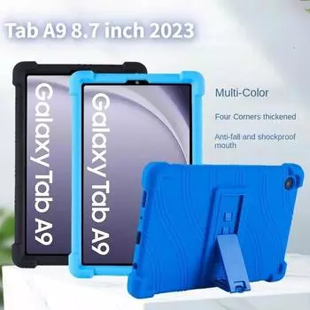 Для Samsung Galaxy Tab A9 8,7 дюймов 2023 планшет детский мягкий силиконовый противоударный чехол утолщенный силиконовый чехол Tab A9 8.7inch красный
