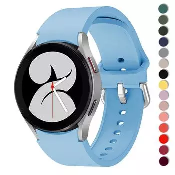 Для Samsung Galaxy Watch 4 40 мм 44 мм Смарт-часы монохромный силиконовый спортивный ремешок Galaxy Watch 4 классический браслет 42 мм 46 мм ремешок