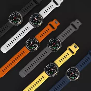 Для Samsung Galaxy Watch 7 Ultra Strap 47 мм Аксессуары correa Sport Силиконовый браслет для Samsung Galaxy Watch ultra band 47 мм жёлтый