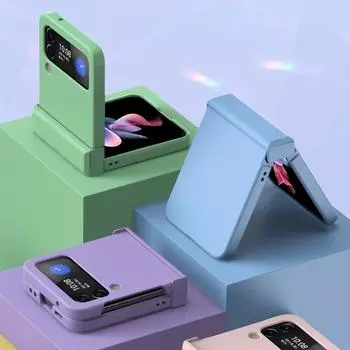 Для Samsung Galaxy Z Flip3/4 5g чехол для телефона цвета макарон, силиконовый складной мягкий сенсорный защитный чехол для Samsungz Flip3 4 Galaxy Z Flip 3 чёрный