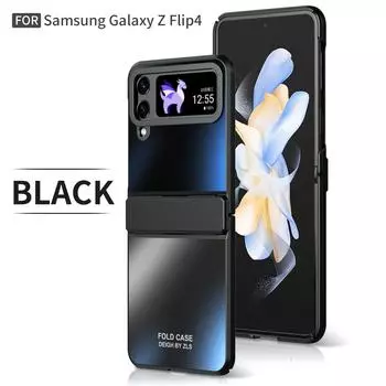 Для Samsung Galaxy Z Flip 4 3 5g ультратонкий чехол с гальваническим покрытием, матовый складной шарнир, противоударный защитный чехол for Galaxy Z Flip 3 серебро белый