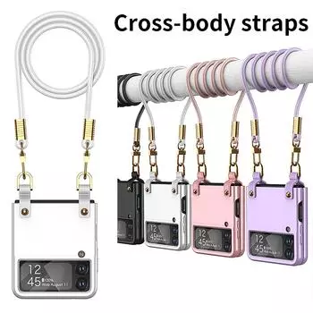 Для Samsung Galaxy Z Flip 4 чехол Z Flip 3 5g с ремешком для объектива «все включено», складной противоударный защитный жесткий чехол Galaxy Z Flip 3 белый