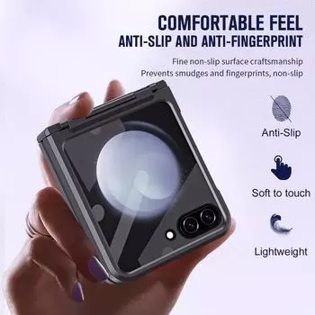 Для Samsung Galaxy Z Flip 5 Zflip5 складной чехол из закаленного стекла с защитой от падения, пленка для Samsung Z Flip 5 Flip5, защитные чехлы for Samsung Z Flip 5