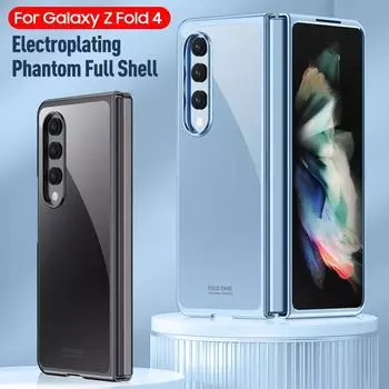 Для Samsung Galaxy Z Fold 4 5g Покрытие прозрачного ПК Жесткая задняя крышка Капа для Samsung Z Fold 4 Fold4 Чехол For Samsung Z Fold 4 прозрачный