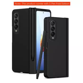 Для Samsung Galaxy Z Fold 5 4 3 2 чехол цветной, приятный на ощупь матовый складной шарнирный слот для ручки с защитной пленкой для ручки противоударный чехол for Galaxy Z Fold 2