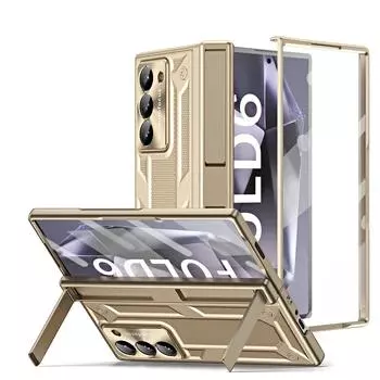 Для Samsung Galaxy Z Fold 6 5 4 Чехол Hinge Armor Противоударный Гибридный Прочный Подставка Магнитная Полная Защитная Стеклянная Пленка Складной Чехол For Galaxy Z Fold 5