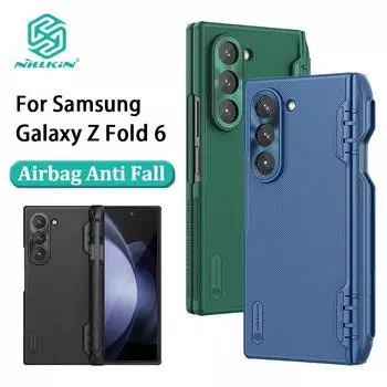 Для Samsung Galaxy Z Fold 6 5G Чехол Nillkin Super Frosted Shield ( Версия с держателем ручки ) Чехол для Samsung Z Fold6 5G No Magnetic Black