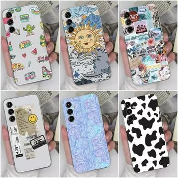 Для Samsung M20 M21 M23 M32 M54 Note10 + S10 S11 + S22 S23 + Чехол Модный прозрачный силиконовый мягкий ТПУ для Samsung Galaxy S6 S7 Funda Coque Bumper Samsung J1 2016