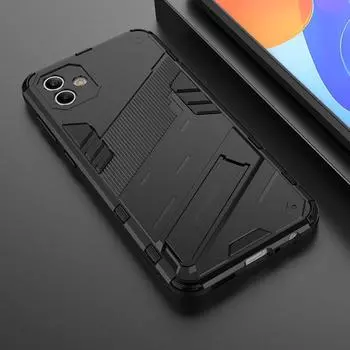 Для Samsung M33 M13 A04 A14 A54 A04e A34 A24 M14 M54 A25 M34 A05 A05S A15 A22S 4G 5G противоударный жесткий бронированный чехол-подставка для телефона задняя крышка For Samsung Galaxy M33 4G чёрный