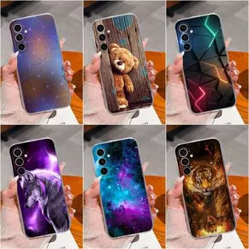 Для Samsung Note 5 M14 M54 S6 S7 Edge + S20 S21 S22 S23 + Ультра Чехол Милый Медведь Противоударный Прозрачный Мягкий Силиконовый ТПУ Противоударный Бампер Для Galaxy Бампер Samsung J1 2016