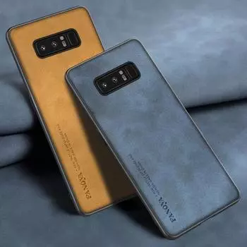 Для Samsung Note 8 чехол Роскошный PU кожаный чехол для телефона Samsung Galaxy Note 8 Note8 задняя крышка Матовый силиконовый защитный чехол For Galaxy Note 8 серый