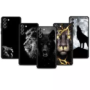 Для Samsung S10 S10e S21 Plus S7 S22 Ultra 5G S20 FE 2022 S8 S9 телефон Funda Beast Lion Wolf смартфон Samsung S22 5G