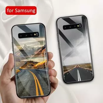 Для Samsung S10e стеклянная задняя крышка, чехол Road Shell note 8 для Galaxy S8 S9 S10 plus Note 8 9 10 plus S10e S20 plus ultra S22 Samsung S8&Glass case
