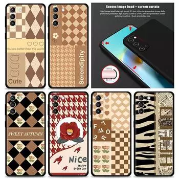 для Samsung s20 fe Чехол Galaxy s21 ultra s22 s10 s20 s9 s8 plus s22ultra Note 20ultra 10plus Funda Luxury Nice Design Pattern Samsung S22 5G