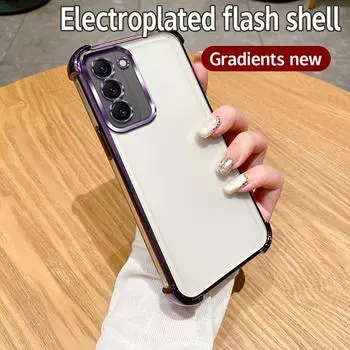 Для Samsung S22 Чехол Galaxy s22 + Чехол Galaxy S22 Plus Чехол для телефона S22 Ultra Бампер противоударный защитный чехол прозрачный гальванический For Galaxy S22