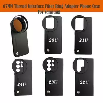 Для Samsung S24 S23 S22 S21 Ultra 67MM резьбовой интерфейс фильтр кольцо адаптер чехол для телефона универсальный ZOMEI CPL VU Star фильтр