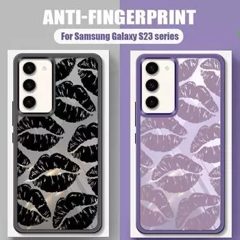 Для Samsung S24 S23 Ultra S22 Plus S21 S20 FE A54 A52 A34 чехол для телефона цветной поцелуй противоударный силиконовый мягкий чехол Samsung S24 Ultra жёлтый