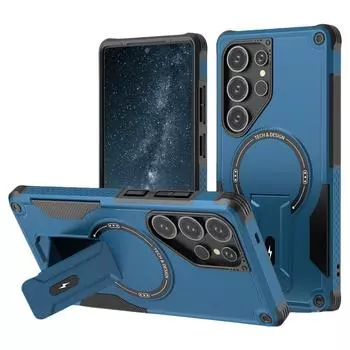 для Samsung S25 S24 Противоударный чехол для Samsung Galaxy S25 Ultra S24 Plus Магнитные беспроводные зарядные аксессуары for Galaxy S25 чёрный