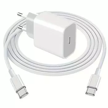 Для Samsung Xiaomi Redmi Fast Charger 20w Wall Type C кабель для зарядки мобильного телефона совместим с iPhone 16 15 Pro Max Plus iPad 10 EU Plug