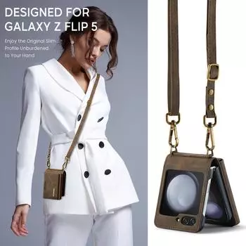 для samsung z flip5 нескользящий чехол-кошелек для телефона, аксессуары для Samsung Galaxy Z Flip 5 Flip5 5G, защитный чехол для слота для карт for Samsung Z Flip 5