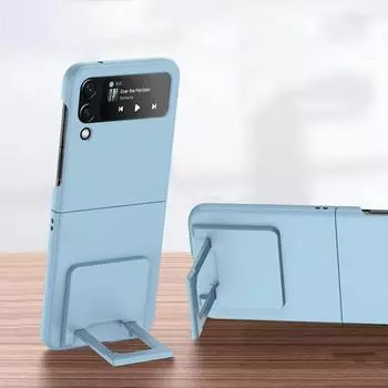 Для Samsung Z Flip 4 5g антидетонационный жесткий чехол для ПК для Samsung Galaxy Z Flip 4 Flip4 Zflip4 подставка-держатель модные аксессуары for Samsung Z Flip 4 розовый