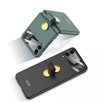 Для Samsung Z Flip 4 5g Роскошная защитная пленка для объектива Складной чехол для Samsung Galaxy Z Flip 4 Flip4 Zflip4 аксессуары Funda for samsung Z Flip 4 чёрный