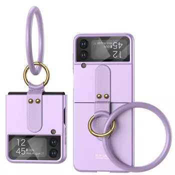 Для Samsung Z Flip 4 5g удобный модный чехол-браслет для Samsung Galaxy Z Flip 4 Flip4 Zflip4 сумка из стеклянной пленки с объективом for samsung z flip 4 фиолетовый