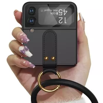 Для Samsung Z Flip 4 противоскользящий браслет-кольцо, складной чехол-сумка для Samsung Galaxy Z Flip 4 5g Flip4 Zflip4, чехол для телефона for samsung z flip 4 чёрный