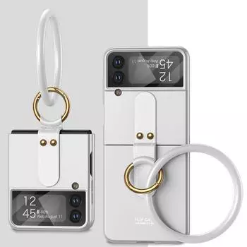 Для Samsung Z Flip 4 защитный браслет с кольцом-держателем, чехол для Samsung Galaxy Z Flip 4 5g Flip4 Zflip4, стекло для объектива for samsung z flip 4 фиолетовый