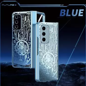 Для Samsung Z Fold 2 Zfold2 полный корпус из закаленного стекла пленочный чехол для Samsung Galaxy Z Fold 2 5g Fold2 чехол для телефона for Samsung Z Fold 2 розового золота