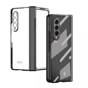 Для Samsung Z Fold 4 5g Fold4 Zfold4 Роскошный прозрачный чехол на весь корпус для Samsung Galaxy Z Fold 4 пленка из закаленного стекла for Samsung Z Fold 4 синий