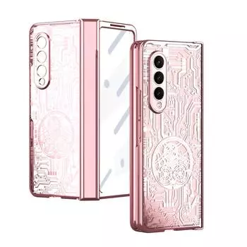 Для Samsung Z Fold 4 5g стеклянный пленочный чехол для защиты всего тела от падений для Samsung Galaxy Z Fold 4 Fold4 Zfold4 противоударный чехол for Samsung Z Fold 4 чёрный