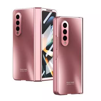 Для Samsung Z Fold 4 противоударный чехол из матового стекла, пленочный чехол для Samsung Galaxy Z Fold 4 5g Fold4, полная защита, чехлы для сумок for Samsung Z Fold 4 синий