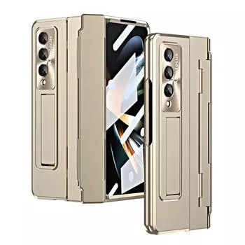 Для Samsung Z Fold 4 с защитой от падения, функциональный чехол-подставка для Samsung Galaxy Z Fold 4, 5g Fold4 Zfold4, пленочный чехол из закаленного стекла for samsung z fold 4 синий