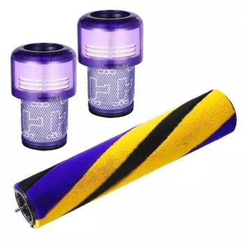 Для щеток Dyson V12 Detect Slim Roller Brushes, насадки для пылесоса Roll Floor Nozzle Accessories с HEPA-фильтром CHINA