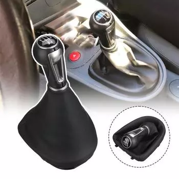 Для Seat Altea 2004-2012/Для Seat Toledo III 2004-2009 5/6-ступенчатая ручка переключения передач с кожаным чехлом 5 Speed