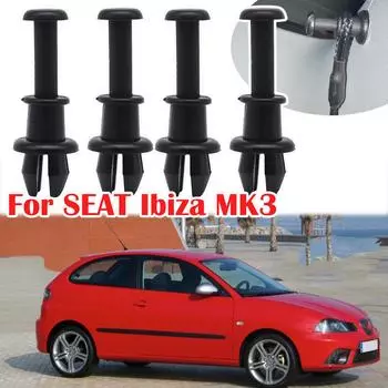 Для SEAT Ibiza MK3 6L MK4 6J MK5 6F/KJ1 2002-2021 автомобильный задний багажник, полка для посылок, зажимы для веревок, держатель, поворотная вешалка, аксессуары 2PCS