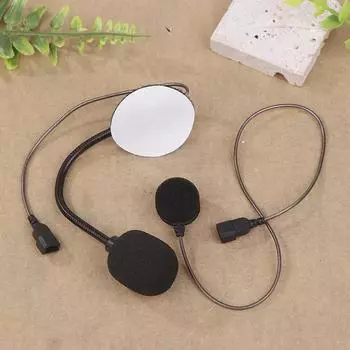 Для шлема мотоцикла Cardo Freecom/Spirit Bluetooth Intercom с мягким проводным микрофоном, жестким проводным микрофоном и динамиком 3,5 мм A1