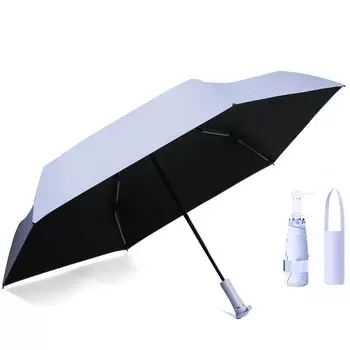 для Складного Зонта от Солнца и УФ-лучей Тепло Скрытый Телескопический Двойной Каркас Солнце Ветрозащитный и Выдвижной Унисекс [Новинка 2025] Дождь, Легкий, фиолетовый
