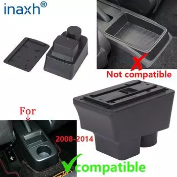 Для Skoda FABIA Подлокотник Для Skoda Fabia 2 2008-2014 Автомобильный подлокотник Ящик для модернизации Детали для хранения Ящик для хранения Детали интерьера Автомобильные аксессуары