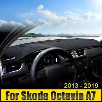 Для Skoda Octavia A7 2015 2016 2017 2018 2019 крышка приборной панели автомобиля, защитный чехол от солнца, коврики с защитой от ультрафиолета, нескользящий коврик