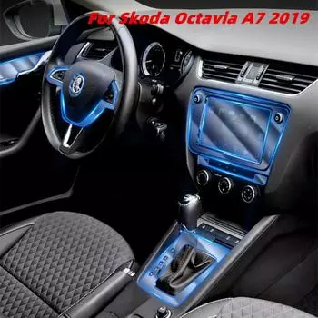 Для Skoda Octavia A7 2019 автомобильный GPS-навигатор защитная пленка ЖК-экран TPU защитная пленка протектор экрана декоративные наклейки