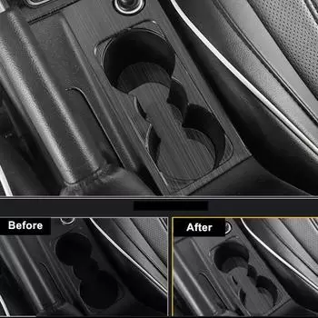 Для Skoda Octavia аксессуары для салона автомобиля Стайлинг подстаканник панель крышка Декор защита чёрный