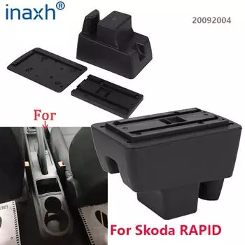 Для Skoda RAPID Armrest Для Volkswagen VW Polo 2020 2025 Car Armrest Box Retrofit Car Accessories Детали интерьера Ящик для хранения